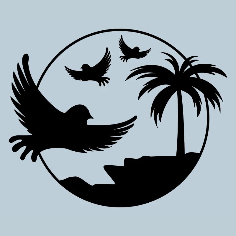 Oiseaux de l’île paradisiaque