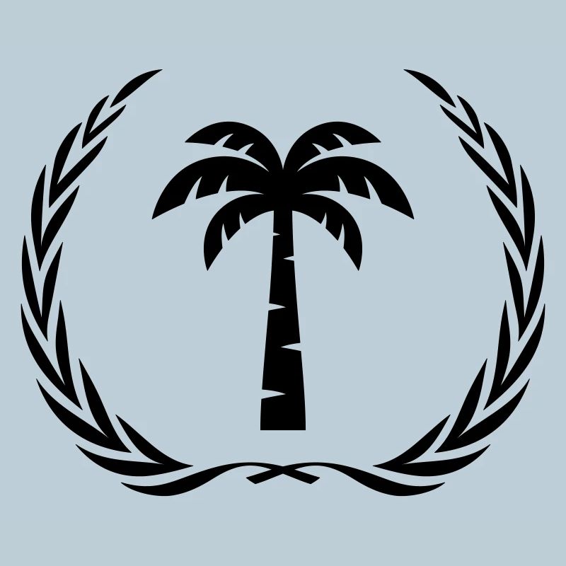 Palm Tree Symbol Wreath