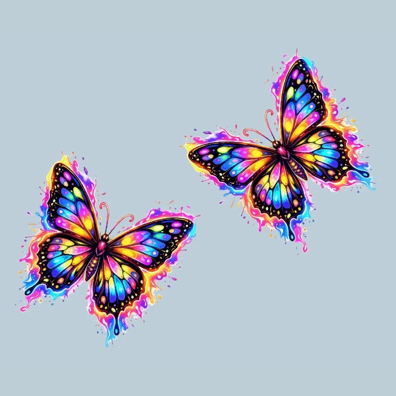 Schmetterlinge Neon