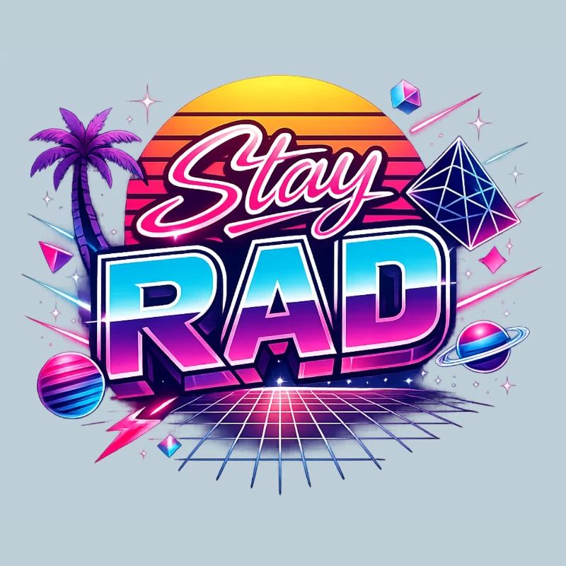 Restez RAD Neon Rétro