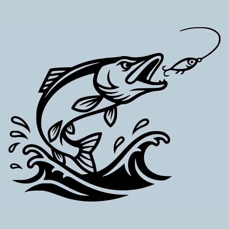 Hecht Raubfisch Silhouette