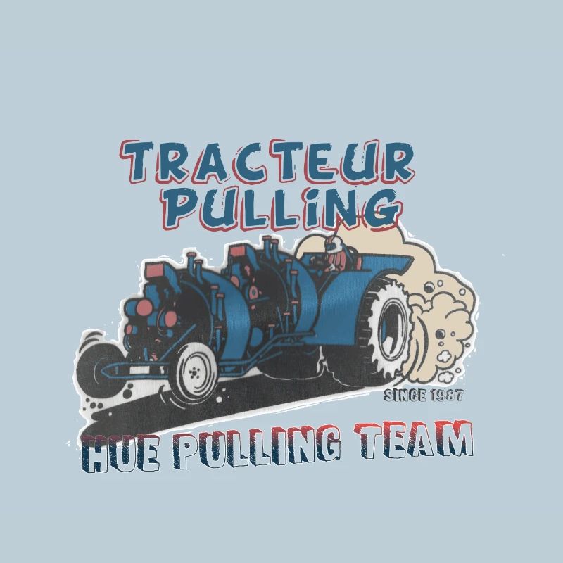 Tshirt Hue Pulling Tractor - Double Nord 2019
