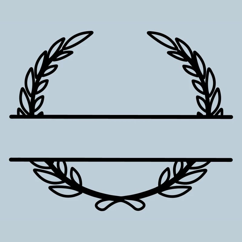 Couronne de laurier nom bannière