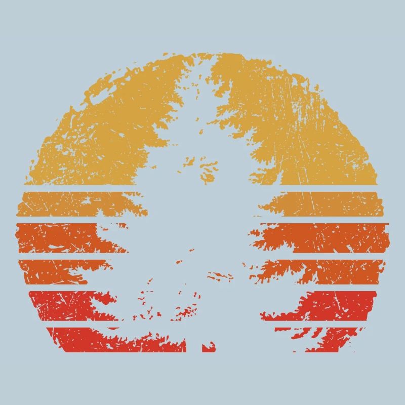Sunset Pine Silhouette