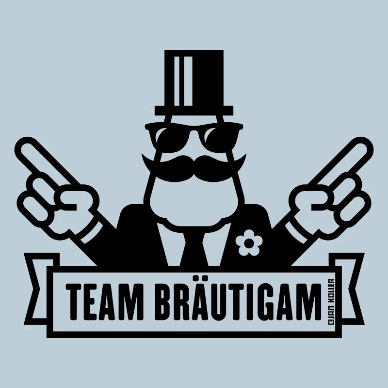 Team Bräutigam Handzeichen (Polterabend JGA / 1C)