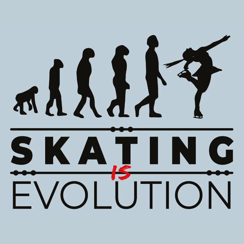 Skating is evolution - Message Humor Parody