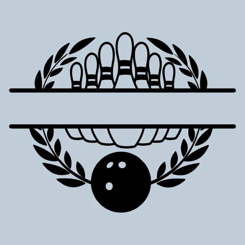 Bannière couronne de laurier bowling