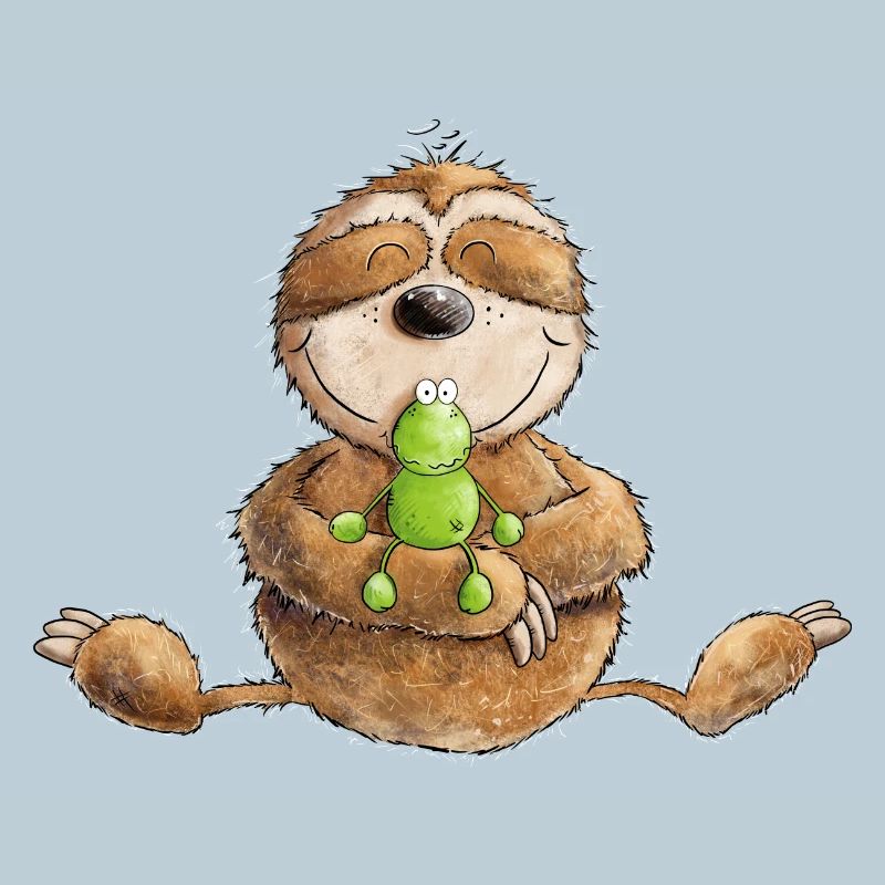Sloth And Frog Friendship Chill