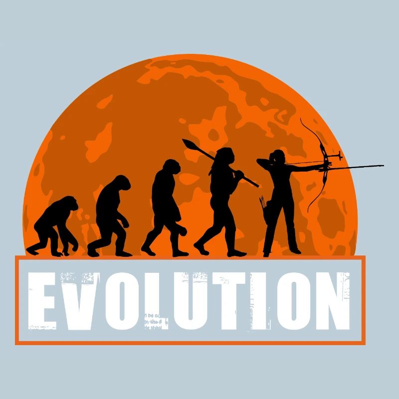 Archy Evolution Hunter Silhouette Rétro Vintage