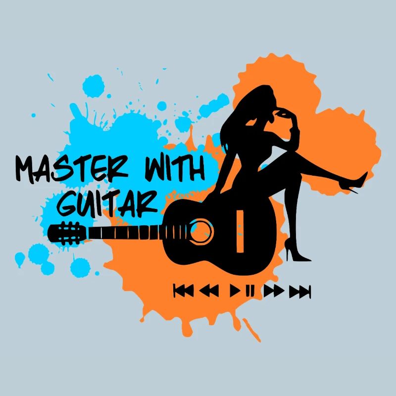 Master with guitar - Blue Orange