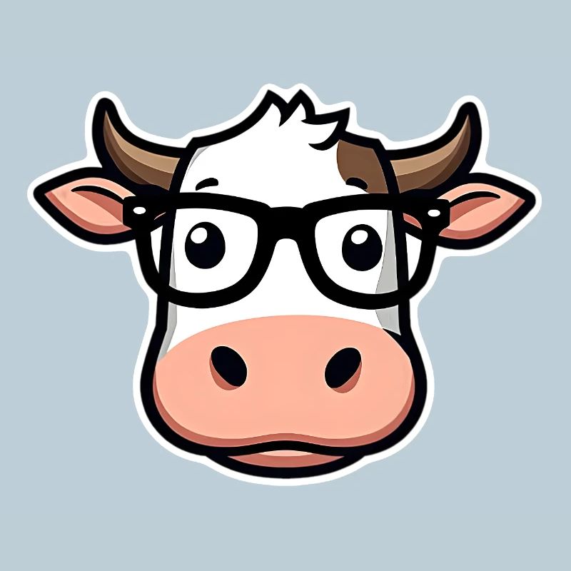 Cow with glasses
