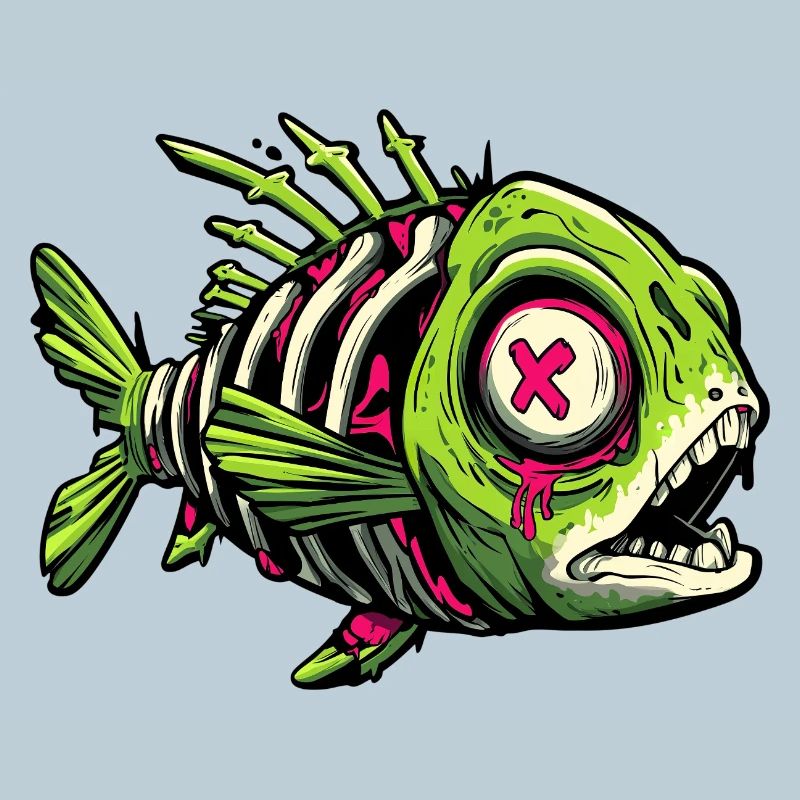 Zombie Fish Graffiti