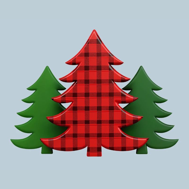 Plaid Baum Weihnachtsbäume Christmas Tree