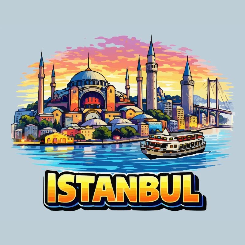 Silhouette d’Istanbul sur le Bosphore