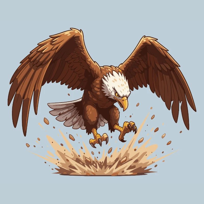 Eagle in the fall