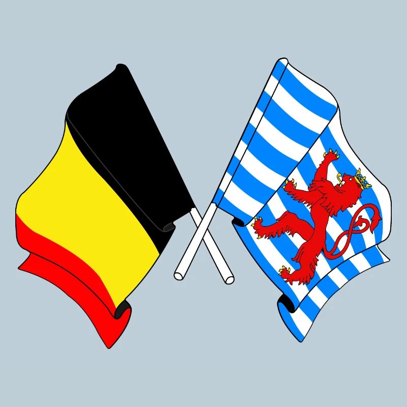 Drapeau de la Belgique, du Luxembourg