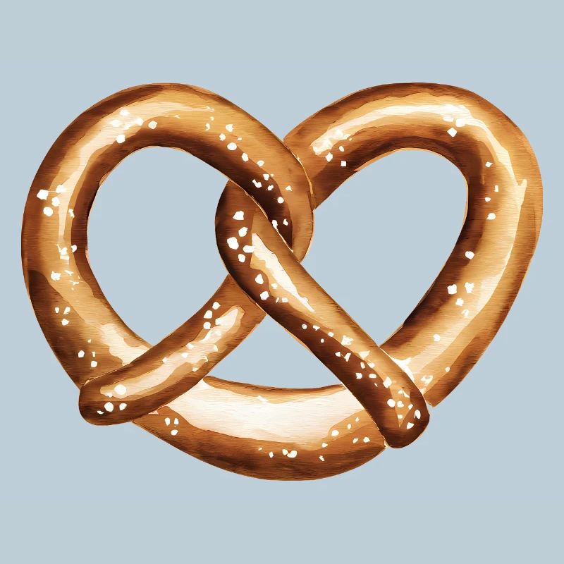 Bretzel en forme de cœur