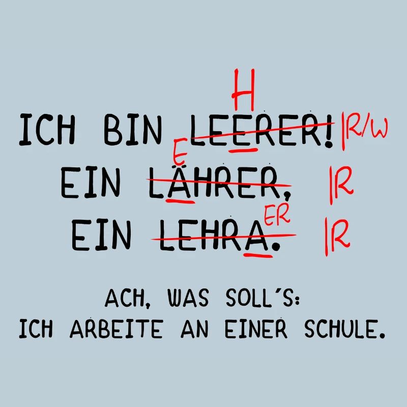Ich bin Lehrer! (schwarz)