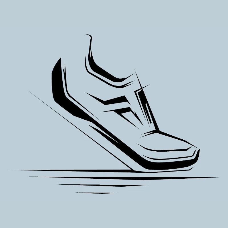 Run Runner Icon Chaussures Illustration Icon Running