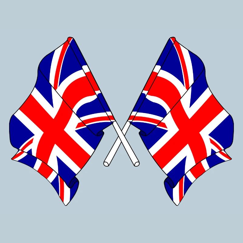Two flags Great Britain