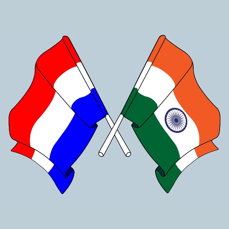 Drapeau des Pays-Bas, drapeau de l’Inde