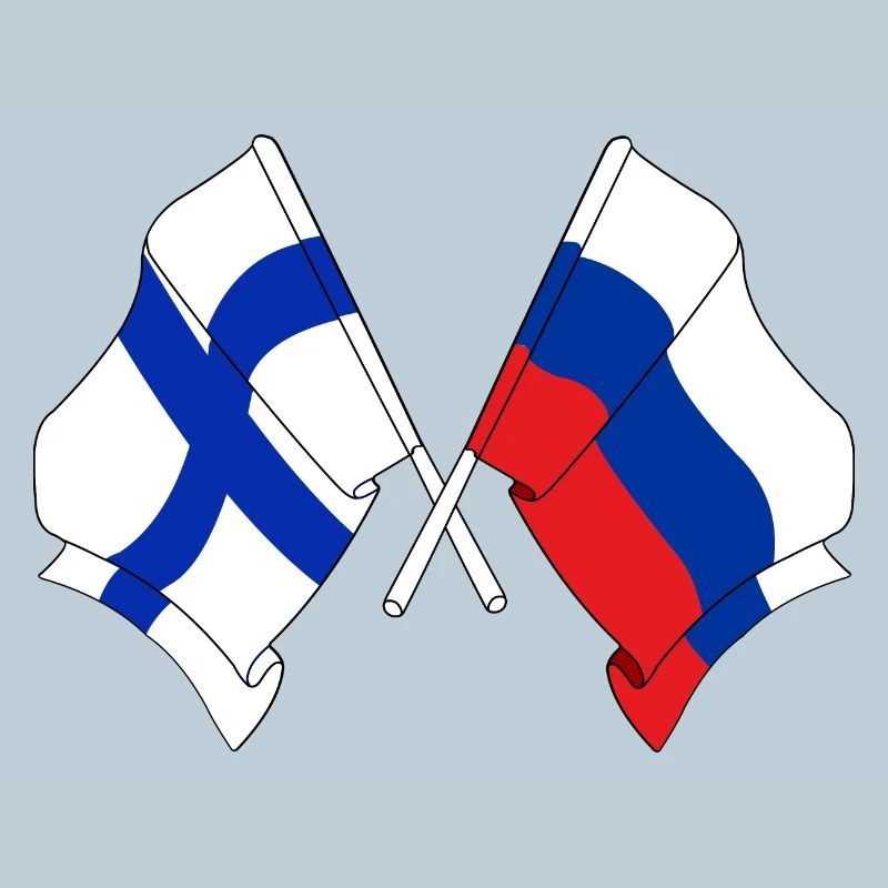 Drapeau de la Finlande, drapeau de la Russie