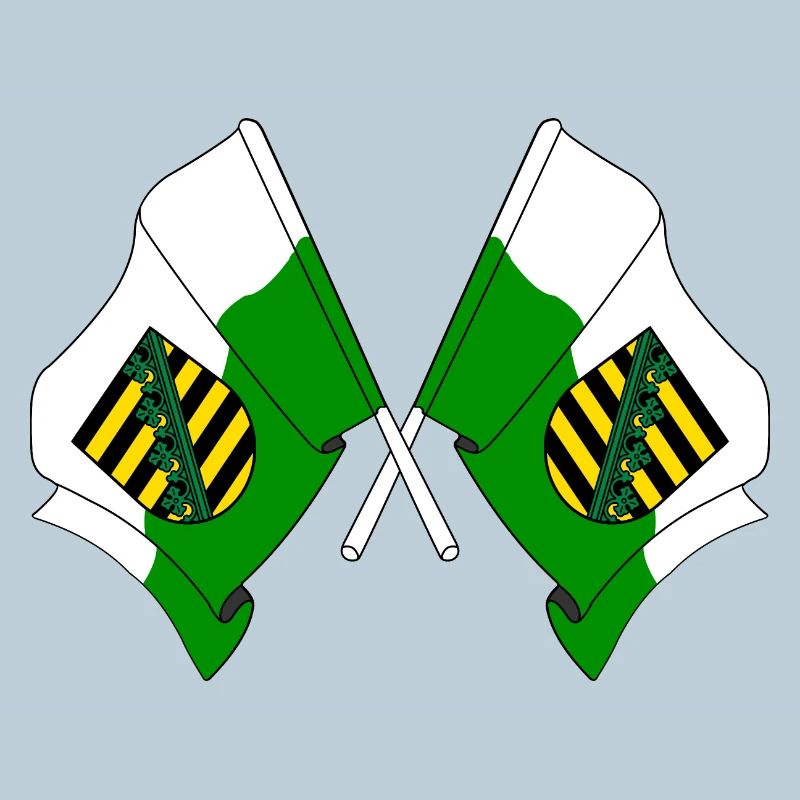 Two flags Saxony