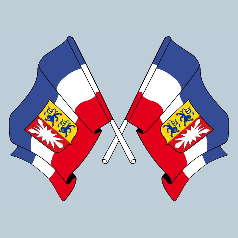 Two flags Schleswig Holstein