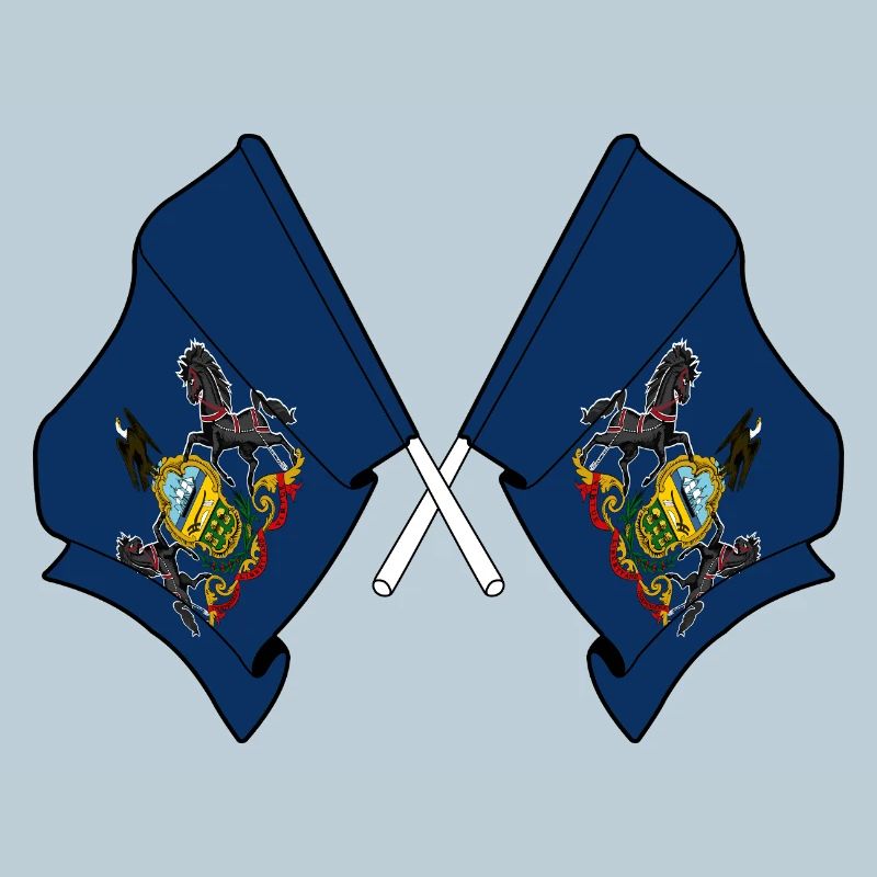 Deux drapeaux ont traversé la Pennsylvanie