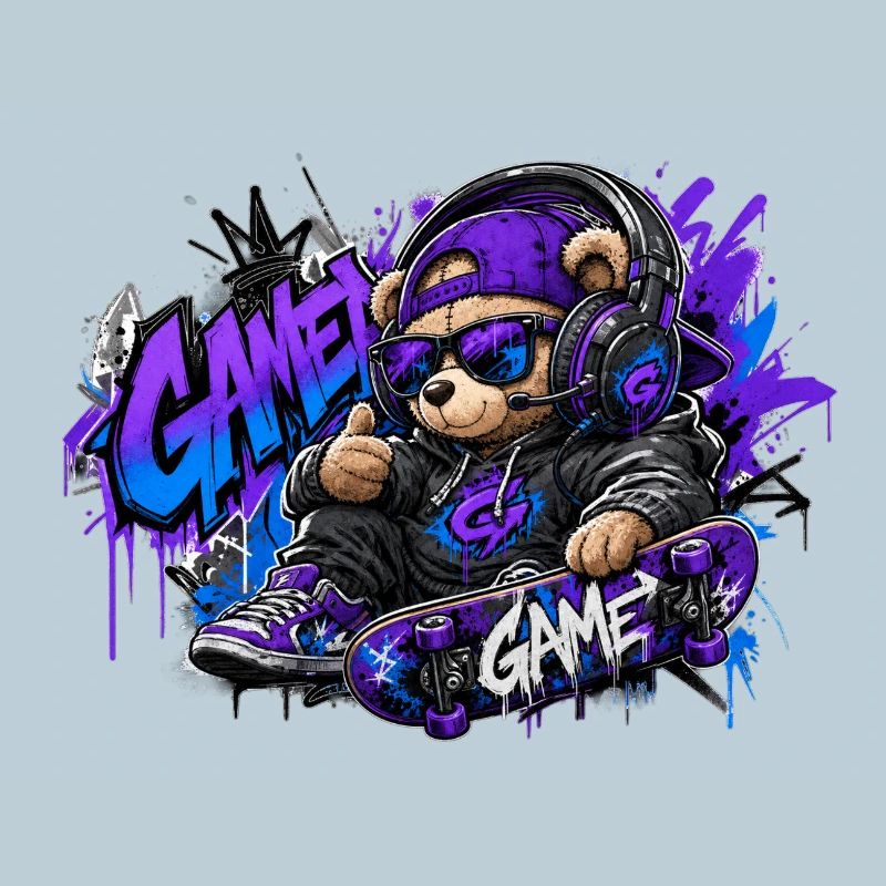 Game Bear Skate Graffiti