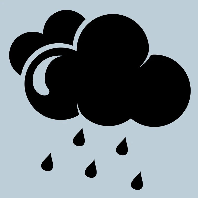 Cloud with rain drops