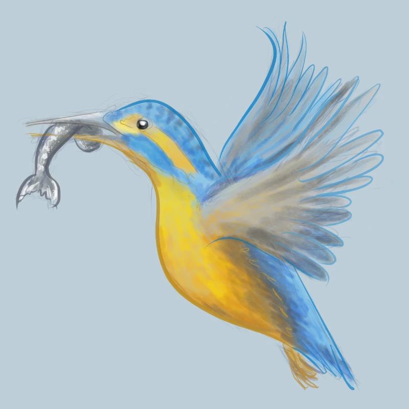 Kingfisher Catch Art