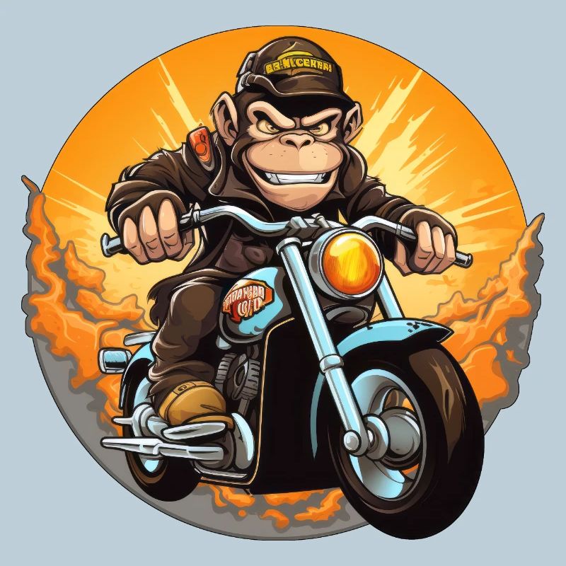 Monkey Motorcycle / Motorcyclist Monkey