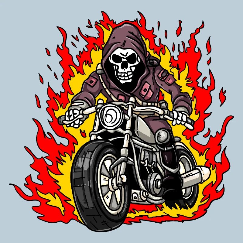 Skeleton Motorcyclist