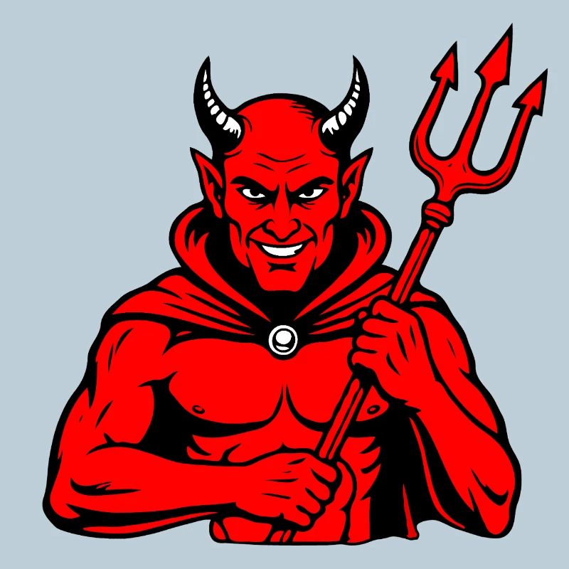 Trident du Diable Satan Enfer Cornes du Mal Horreur