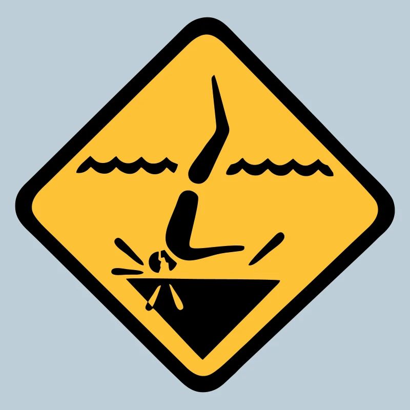 Graphique de signe de plongée