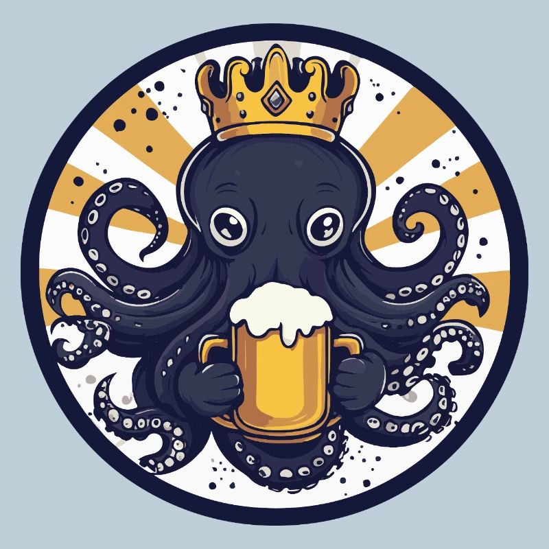 Octopus Beer Funny
