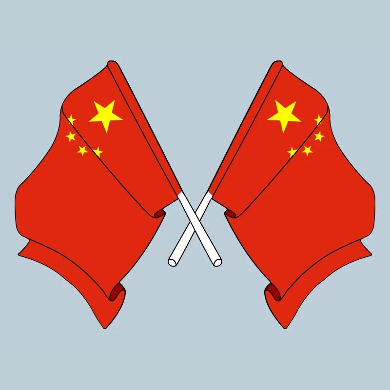 Two flags China
