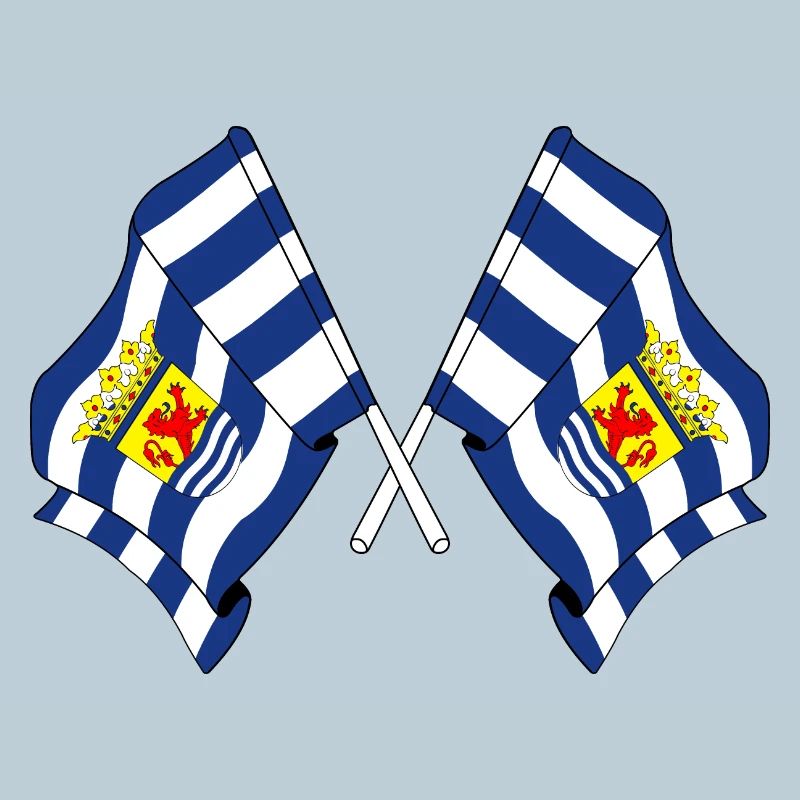 Deux drapeaux de la province de Zélande