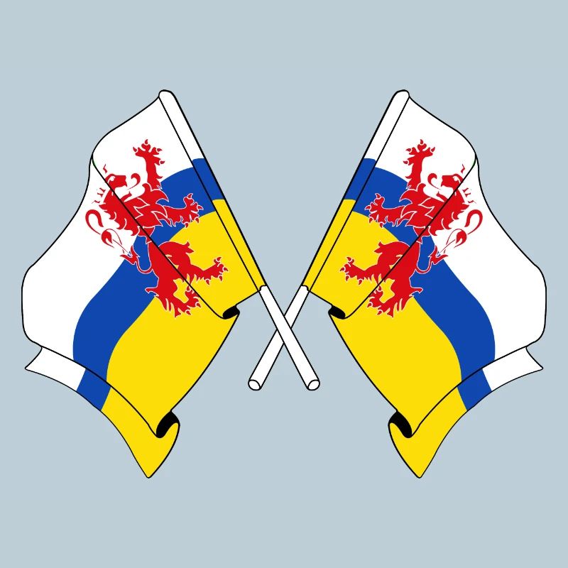 Deux drapeaux de la province du Limbourg