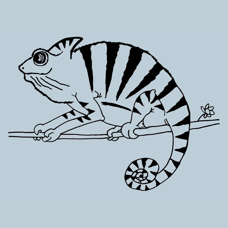 witziges Chamäleon Reptilien 