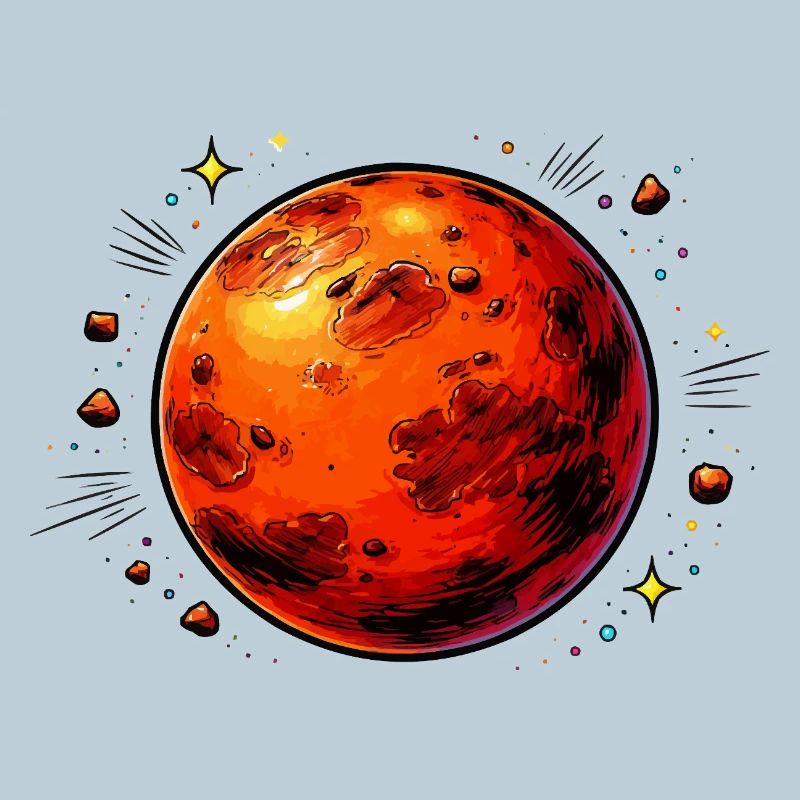 Planète rouge Mars