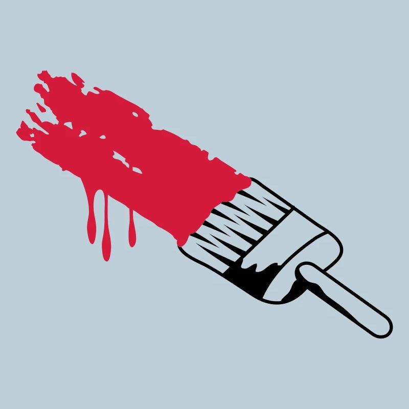 Pinsel mit Farbe