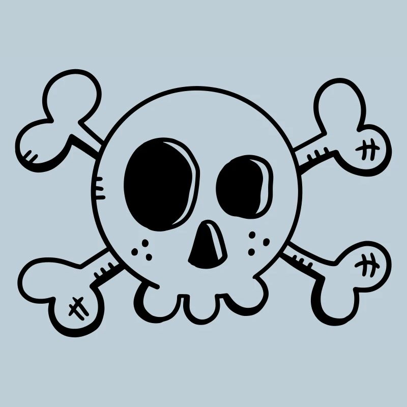 Bande dessinée crâne - crâne - Pirate - Skull