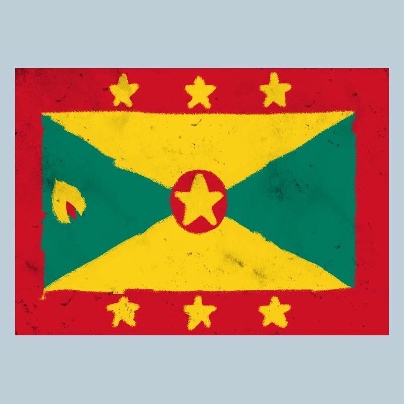 Drapeau de Grenade – Île colorée