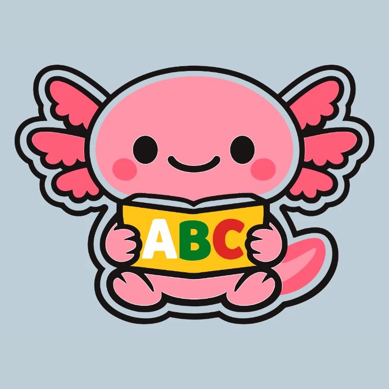 ABC axolotl with wings