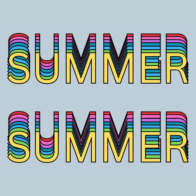 Summer Rainbow Font