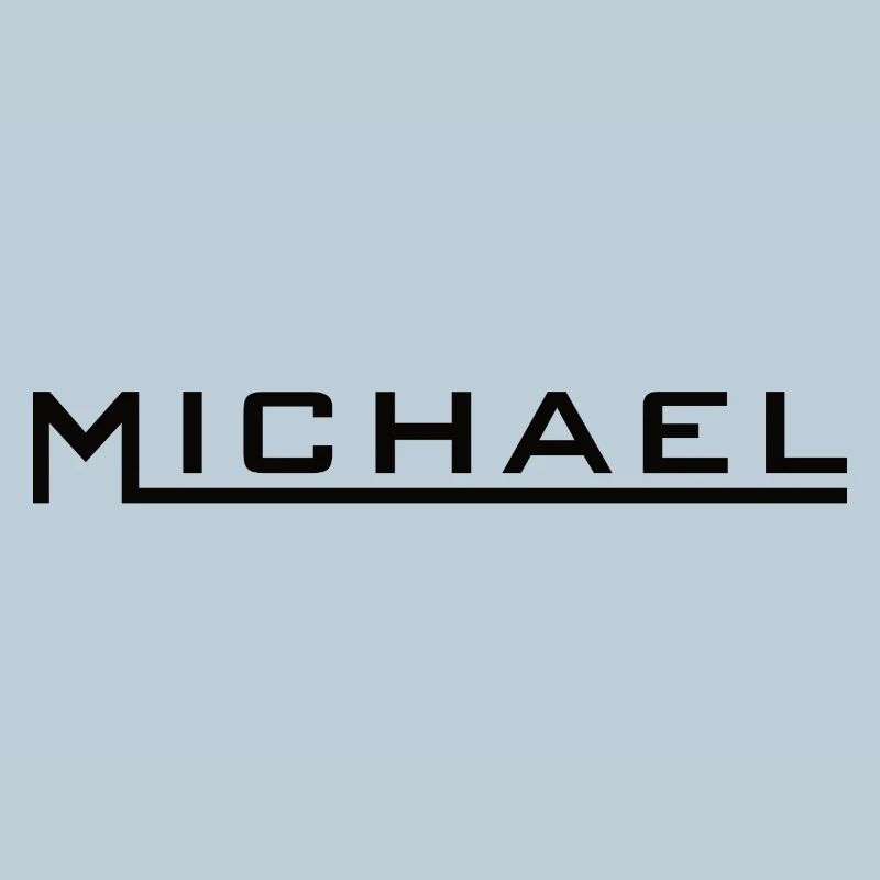 Michael Name Design noir