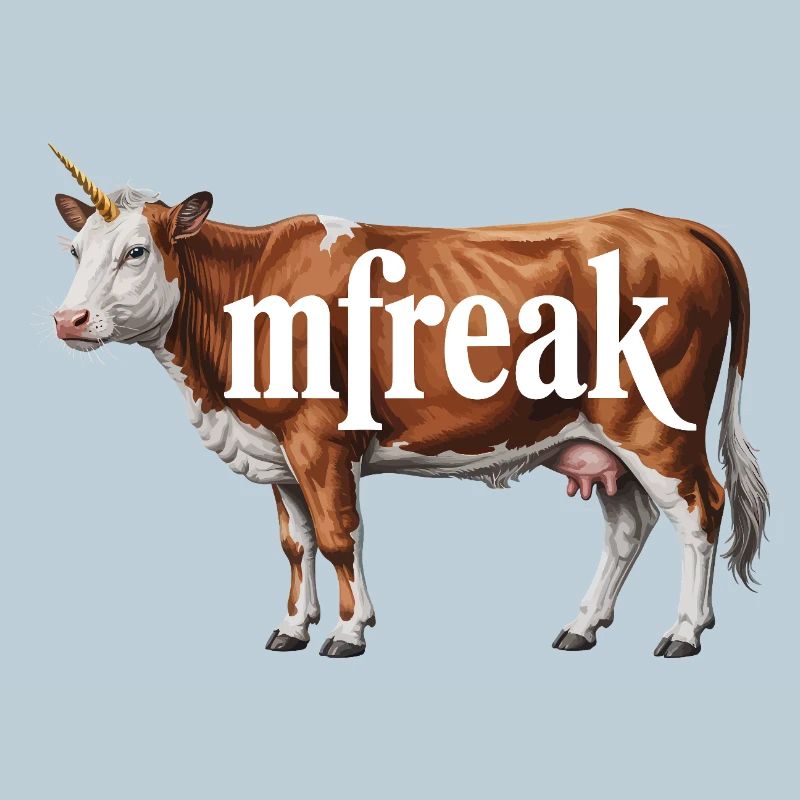 Typographie de vache étrange Tee
