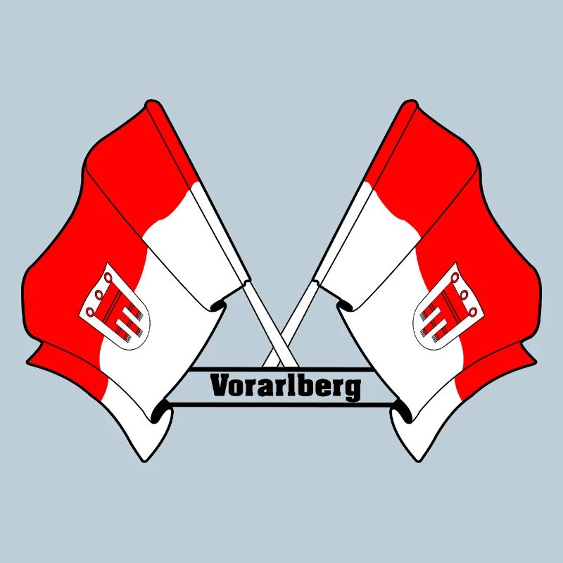 Vorarlberg Flags with Text